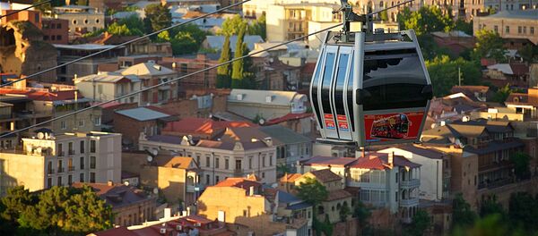 Кабинка канатной дороги над Тбилиси - Sputnik Грузия