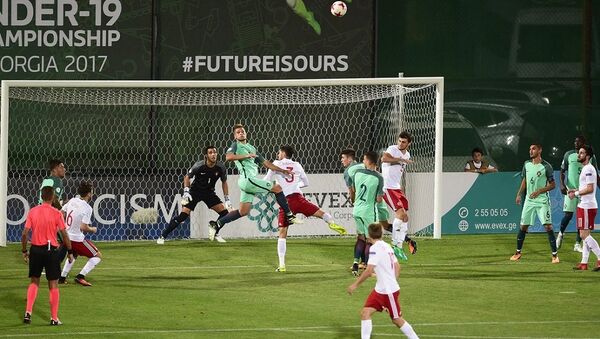 Сборная Грузии по футболу U19 против сборной Португалии - Sputnik Грузия