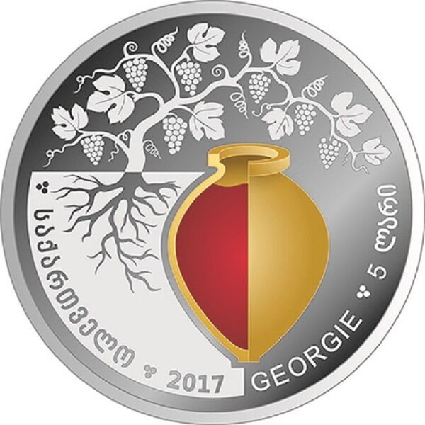 Аверс коллекционной серебряной монеты, приуроченной к Международной выставке в Бордо - Sputnik საქართველო