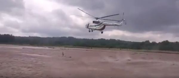 Спасательная операция на реке реки Хобисцкали в Грузии - Sputnik Грузия