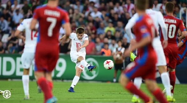 Сборная Грузии по футболу U-19 против сборной Чехии - Sputnik Грузия