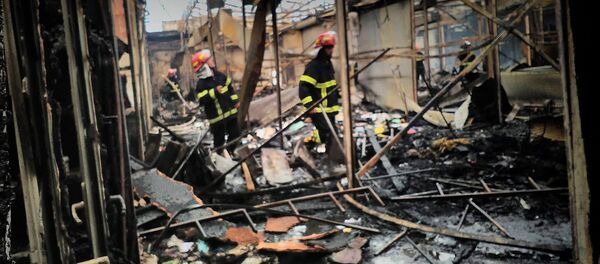 ხანძარი ფოთში ხანძარი ფოთში - Sputnik საქართველო