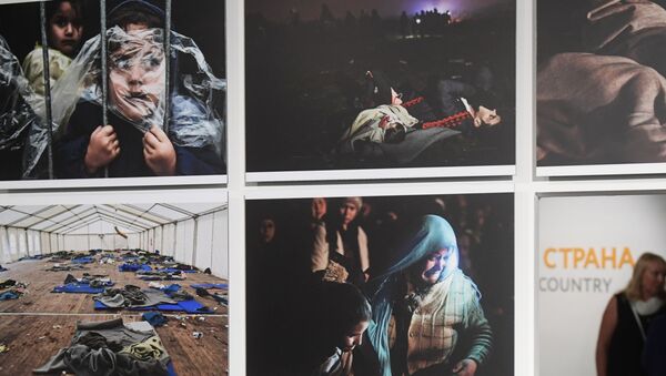Выставка победителей и призеров Международного конкурса фотожурналистики имени Андрея Стенина в Москве - Sputnik Грузия