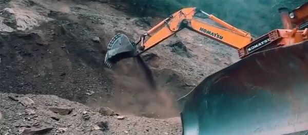 Строительство Аваро-Кахетинской дороги в Дагестане - Sputnik Грузия