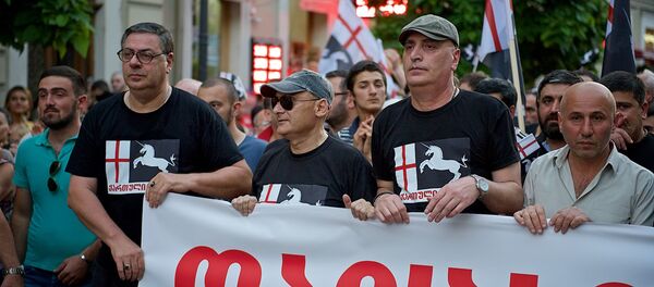 ქართველთა მარში არალეგალი მიგრანტების წინააღმდეგ ქართველთა მარში არალეგალი მიგრანტების წინააღმდეგ - Sputnik საქართველო