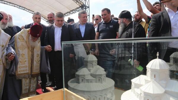 Церемония начала строительства нового монастырского комплекса - Sputnik Грузия