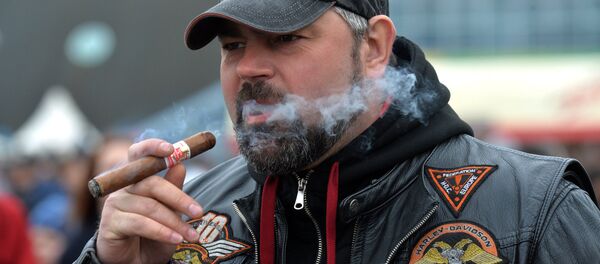 Байкер на открытии мотосезона-2017 - Sputnik Грузия