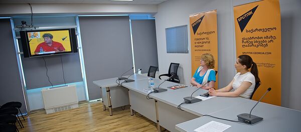 Видемост Тбилиси-Москва-Кишинев, посвященный творчеству Владимира Маяковского - Sputnik Грузия