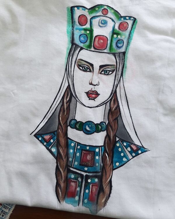 რუსუდან გელაშვილის ნამუშევარი რუსუდან გელაშვილის ნამუშევარი - Sputnik საქართველო