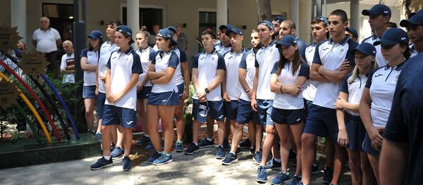 ქართველი სპორტსმენების ახალგაზრდულ ოლიმპიადაზე გაცილების ცერემონია - Sputnik საქართველო