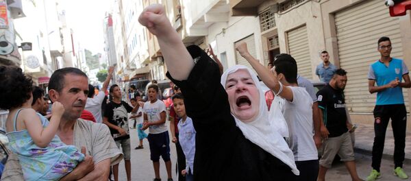 ანტისახელისუფლებო მიტინგი მაროკოში ანტისახელისუფლებო მიტინგი მაროკოში - Sputnik საქართველო