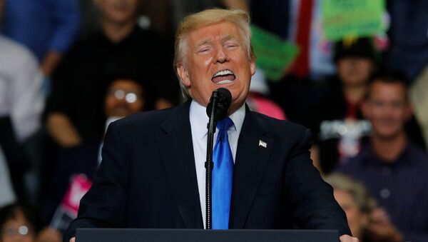 Президент США Дональд Трамп выступает в Янгстауне, Огайо - Sputnik Грузия