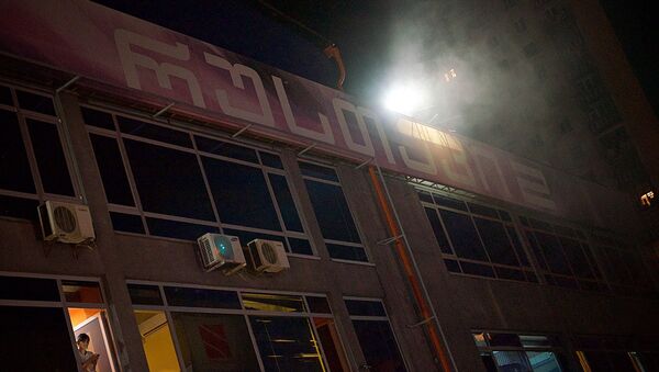 Пожар в здании телекомпании Рустави 2 - Sputnik Грузия