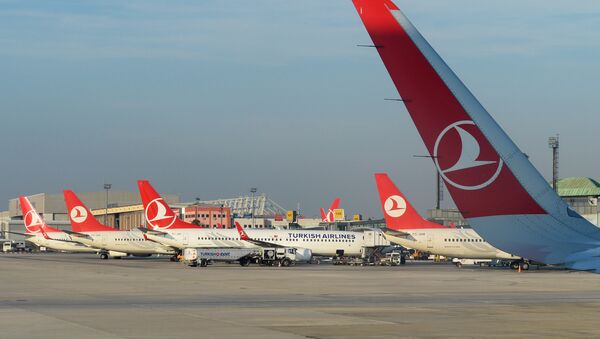 Самолеты авиакомпании Turkish Airlines в Международном аэропорту имени Ататюрка в Стамбуле - Sputnik Грузия
