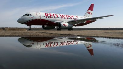 Самолёт авиакомпании "Red Wings" в аэропорту "Домодедово"