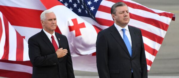 მაიკ პენსი და გიორგი კვირიკაშვილი მაიკ პენსი და გიორგი კვირიკაშვილი - Sputnik საქართველო