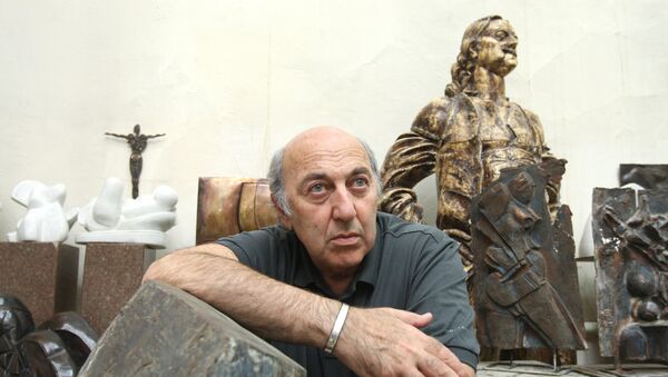 Скульптор Георгий Франгулян в студии - Sputnik Грузия