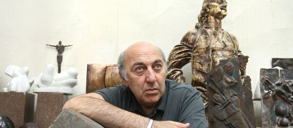 Скульптор Георгий Франгулян в студии - Sputnik Грузия