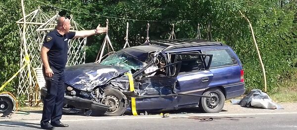 ДТП в селе Осиаури - Sputnik Грузия