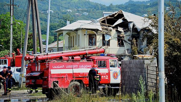 Разрушенный в результате взрыва на газозаправочной станции жилой дом - Sputnik Грузия