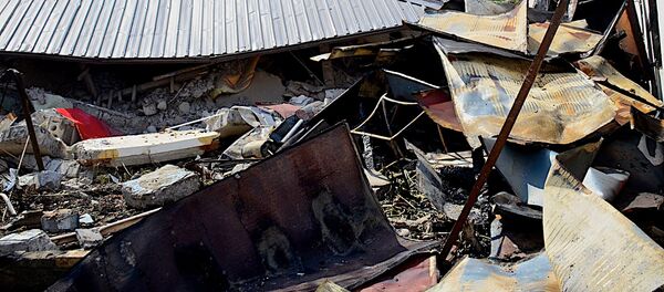 Разрушенный в результате взрыва на газозаправочной станции жилой дом - Sputnik Грузия