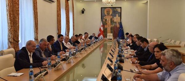 საპარლამენტო უმრავლესობისა და ოპოზიციის შეხვედრა - Sputnik საქართველო