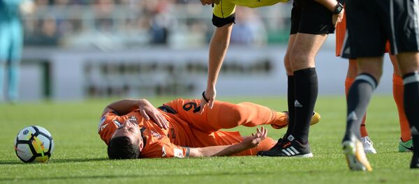 Футбол. РФПЛ. Матч Урал - ЦСКА. Чантурия получил очередной раз по ногам - Sputnik Грузия