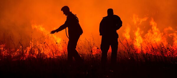 ხანძრის ჩაქრობა - Sputnik საქართველო
