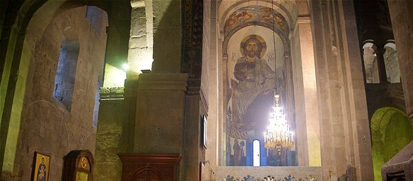 Роспись на стенах храма Светицховели - Sputnik Грузия