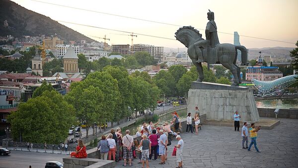 ტურისტები თბილისში - Sputnik საქართველო