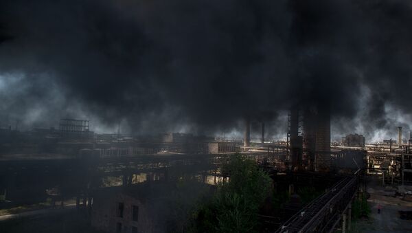 Пожар на заводе Наирит - Sputnik Грузия