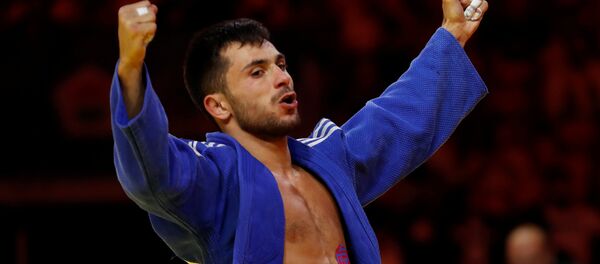 Грузинский дзюдоист Важа Маргвелашвили Грузинский дзюдоист Важа Маргвелашвили - Sputnik Грузия