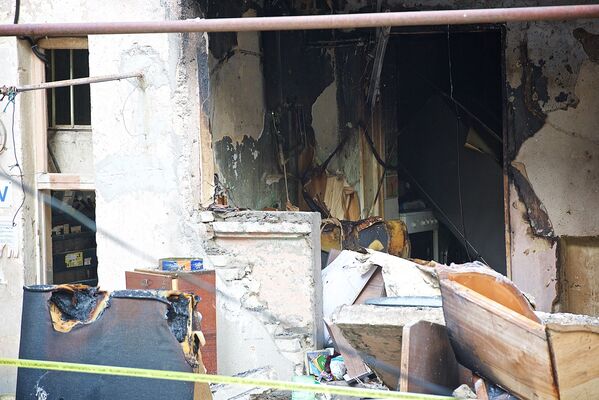 Разрушенные помещения в квартире, где произошел взрыв природного газа - Sputnik Грузия