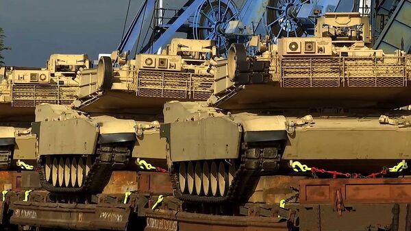 Американские танки, доставленные в Грузию на учения - Sputnik Грузия