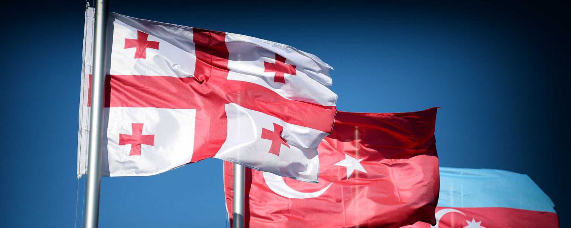 Флаги Грузии Турции и Азербайджана - Sputnik Грузия, 1920, 26.02.2026