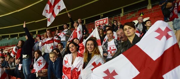 Болельщики сборной Грузии по футболу - Sputnik Грузия
