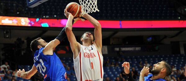 Матч сборной Грузии по баскетболу против команды Италии Матч сборной Грузии по баскетболу против команды Италии - Sputnik Грузия