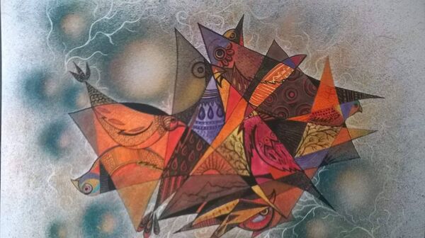 თიკო ჟღენტის ნახატი თიკო ჟღენტის ნახატი - Sputnik საქართველო