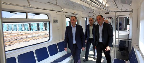 დავით ნარმანია მეტროს ვაგონების განახლებისა და მოდერნიზების პროცესს დაესწრო დავით ნარმანია მეტროს ვაგონების განახლებისა და მოდერნიზების პროცესს დაესწრო - Sputnik საქართველო