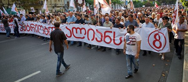 „საქართველოს პატრიოტთა ალიანსის“ აქცია - Sputnik საქართველო