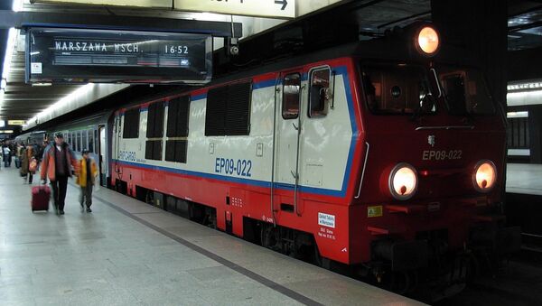 Локомотив серии PKP EP-09 прибывает на Варшавский центральный вокзал из Кракова - Sputnik Грузия