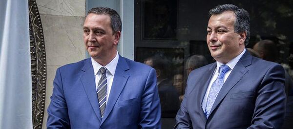 მიხეილ გიორგაძე და არმენ ამირიანი მიხეილ გიორგაძე და არმენ ამირიანი - Sputnik საქართველო