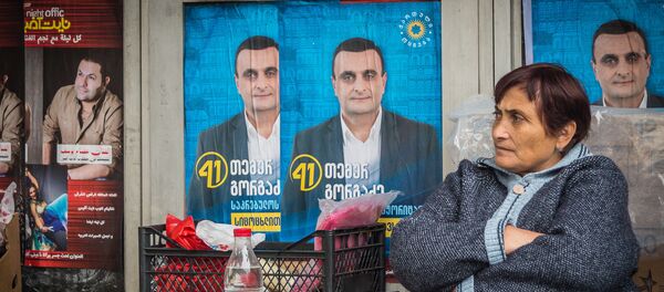 წინასაარჩევნო აგიტაცია წინასაარჩევნო აგიტაცია - Sputnik საქართველო