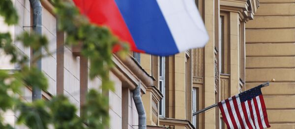აშშ-ისა და რუსეთის დროშები - Sputnik საქართველო