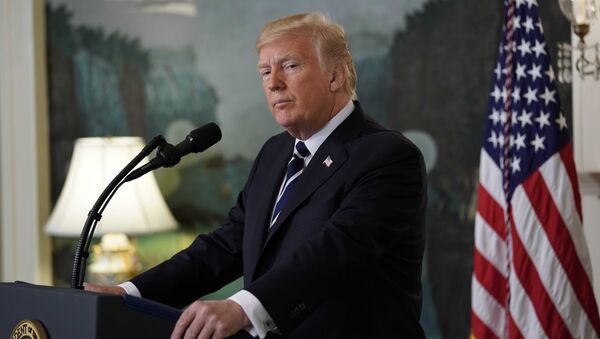 Президент США Дональд Трамп комментирует ситуацию в Лас-Вегасе - Sputnik Грузия