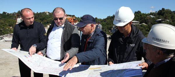 ქობულეთში ახალი ხიდის მშენებლობა ქობულეთში ახალი ხიდის მშენებლობა - Sputnik საქართველო