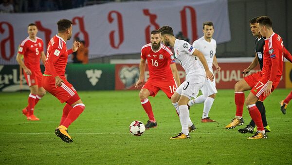 Матч между сборными Грузии и Уэльса по футболу - Sputnik Грузия