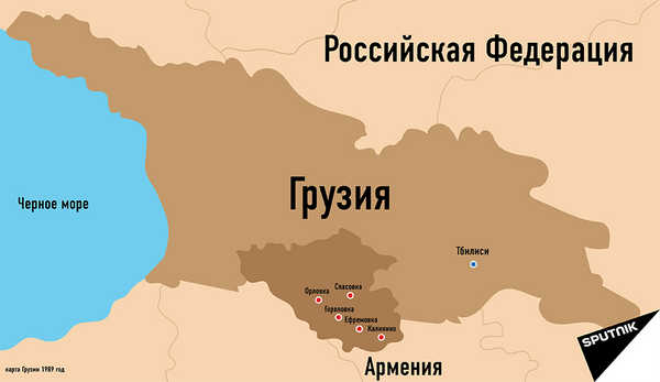 Расположение грузии на карте