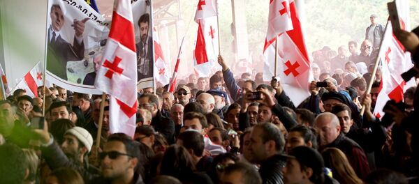 Шествие сторонников ЕНД в грузинской столице - Sputnik Грузия