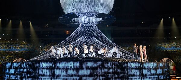 Церемония открытия XIX Всемирного фестиваля молодёжи и студентов Церемония открытия XIX Всемирного фестиваля молодёжи и студентов - Sputnik Грузия